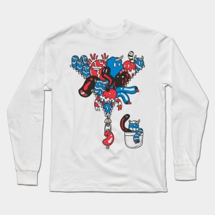 Monsters Unzipped Long Sleeve T-Shirt